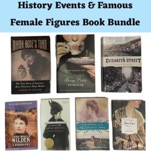 Novel of Historic Events & Famous Female Figures Books History Book Bundle Lot